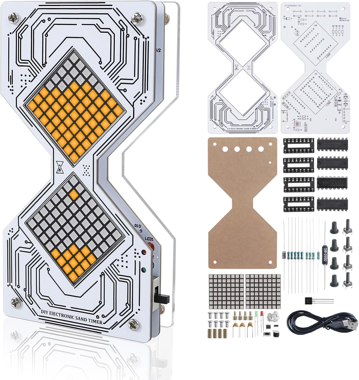 Diy Electronics Kits For Adults - Kit de Soldagem DIY para Ampulheta