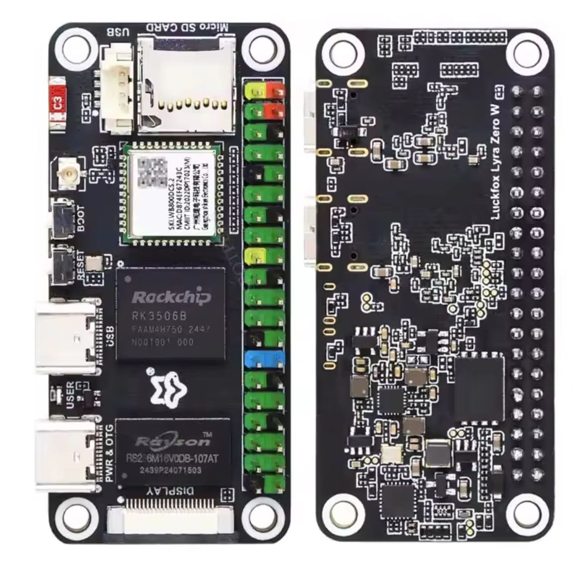 Raspberry Pi Zero - Placa Luckfox Lyra Zero W RK3506B