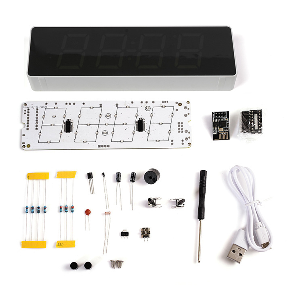 Colorido WiFi Kit Relógio Elet - Diy Electronics Gadget avaliação e preço