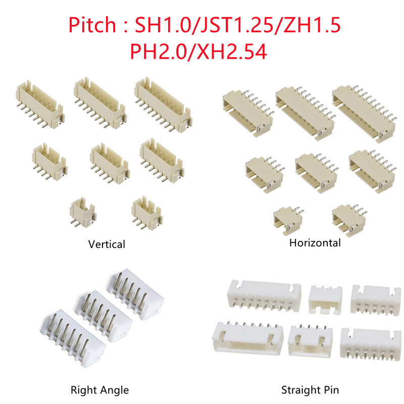10 peças sh/jst/zh/ph/xh passo - Male Female Header Pin avaliação e preço