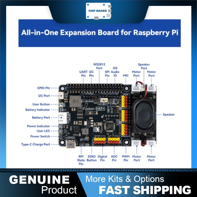 SunFounder Fusion HAT+: Placa  - Raspberry Pi Zero avaliação e preço