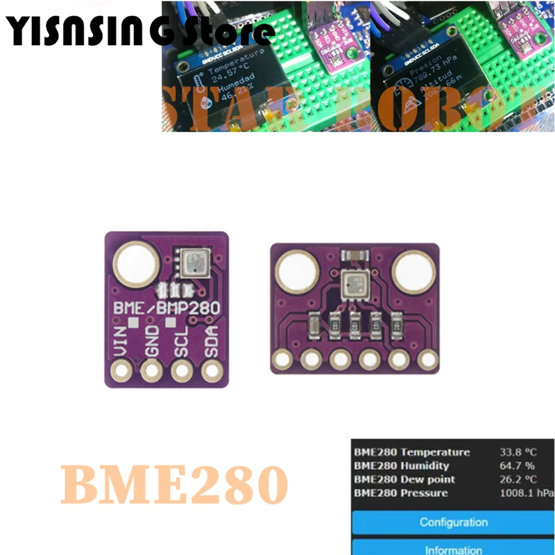 BME280 5V 3.3V Sensor Digital  - Bme280 Humidity Sensor avaliação e preço