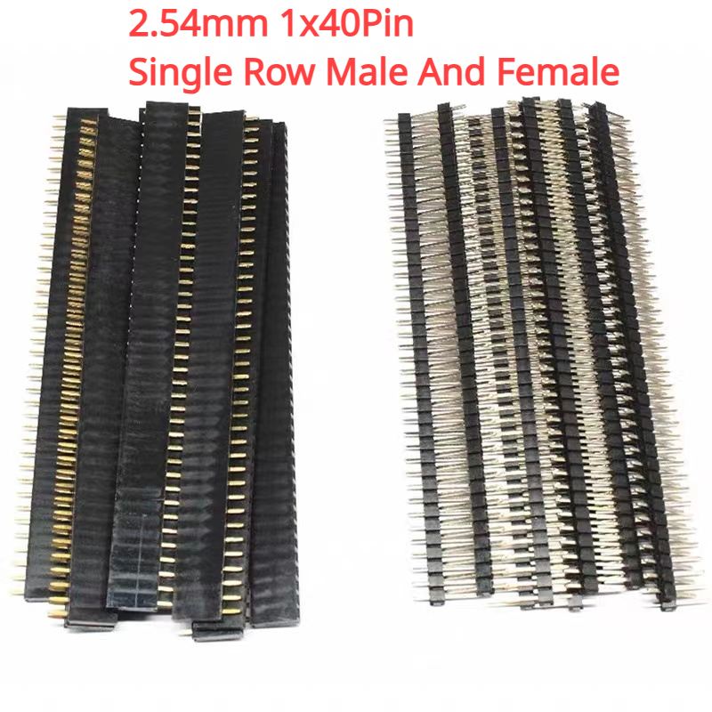 10 peças 1x40 pinos 2.54mm pas - Male Female Header Pin avaliação e preço