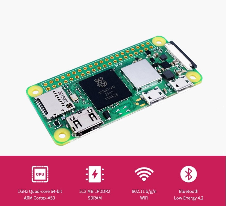 Raspberry Pi Zero 2 W, Cinco V - Raspberry Pi Zero avaliação e preço