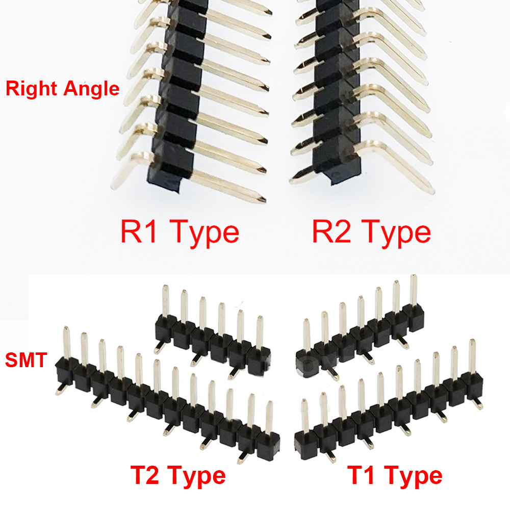 100 peças 2.54mm fileira única - Male Female Header Pin avaliação e preço